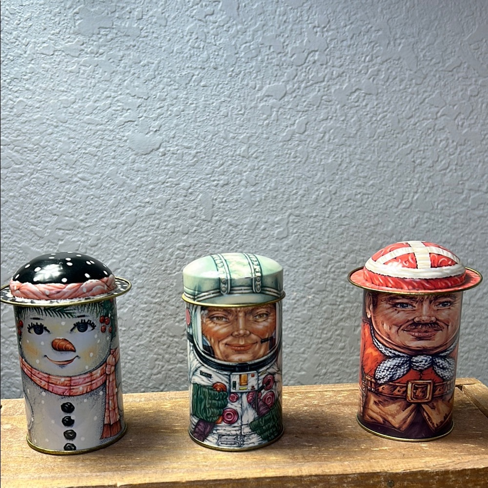Whimsical Character Tin Trio